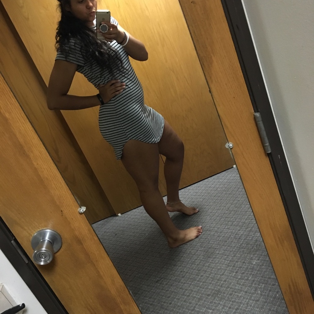 Slit tshirt dress
